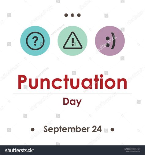 14 National Punctuation Day Stock Vectors, Images & Vector Art | Shutterstock