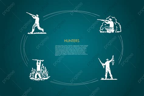 Swamp Forest Vector Hd PNG Images, Hunters Men With Gun Shooting In Forest And Swamp, Kill ...