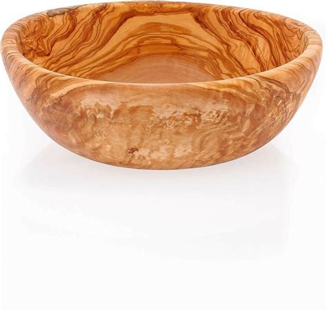 Handmade olive wood serving bowl 25 cm for Salad Fruits Xmas wooden ...