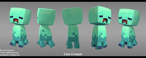 ArtStation - Cute Creeper from Minecraft