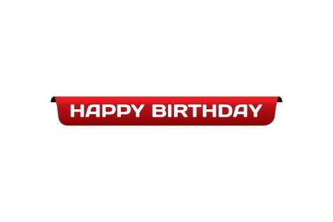 Red Birthday Banner Element Design Graphic by Muhammad Rizky Klinsman ...