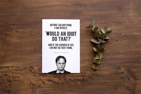 Dwight Schrute Office Quote Printable Wall Art Instant - Etsy