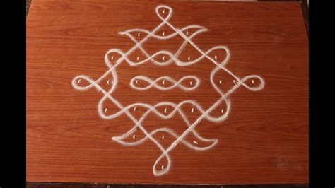 easy rangoli design with 7 to 1 dots-easy kolam designs-muggulu designs ...