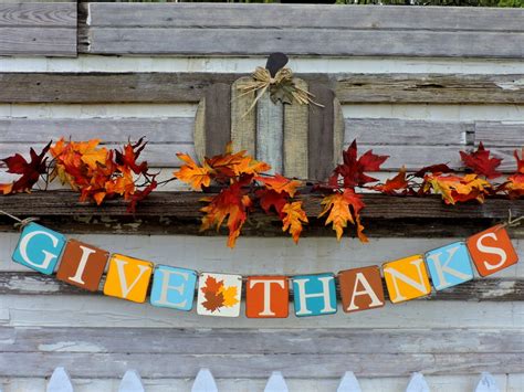 Give Thanks Banner Give Thanks Sign. Thanksgiving Banner - Etsy