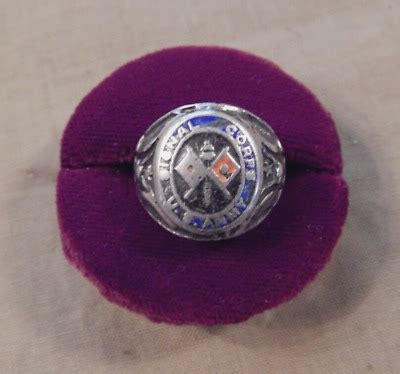 WWII U.S. Army, Signal Corps Sterling Silver Ring, Enameled Insignia, Size 7 1/2 | eBay