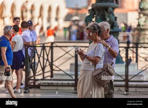 Old people with smartphone Stock Photo - Alamy