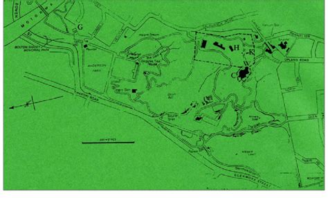 1 Map of the Wellington Botanic Garden showing the locations of the ...