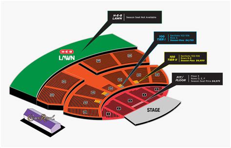 Austin360 Amphitheater Seating Chart View | Elcho Table