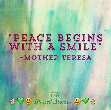 Peace be with you, peace quote, Mother Teresa Quote | Peace quotes ...