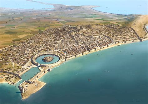 The ancient city of Carthage. Today, near Tunis, Tunisia. : papertowns