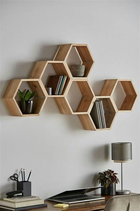 Colorful Wood Wall Shelves Decorating Ideas/Wood Floated Rack Styles ...