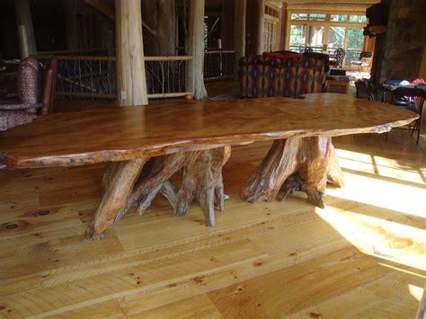 oval kitchen table of grain forest in the modification | Wood dining ...