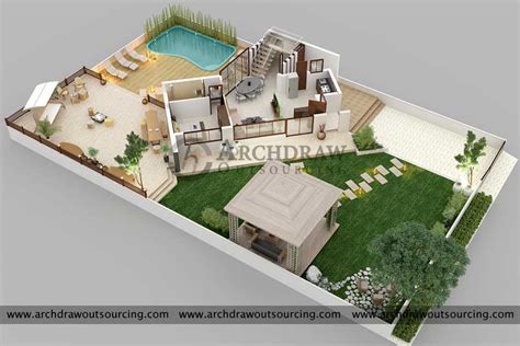 Landscape 3D Rendering and Visualization