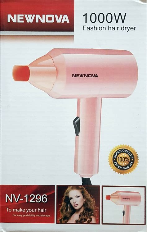 New NOVA Hair Dryer 1000W Fashion Hair Dryer (NV-1296) – Quickee