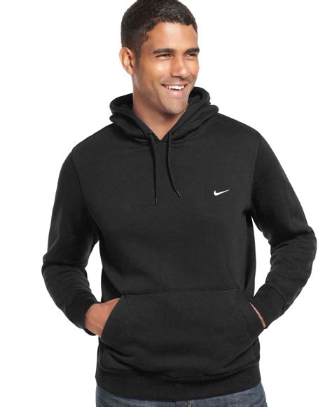 Nike Men's Classic Fleece Hoodie in Black for Men | Lyst