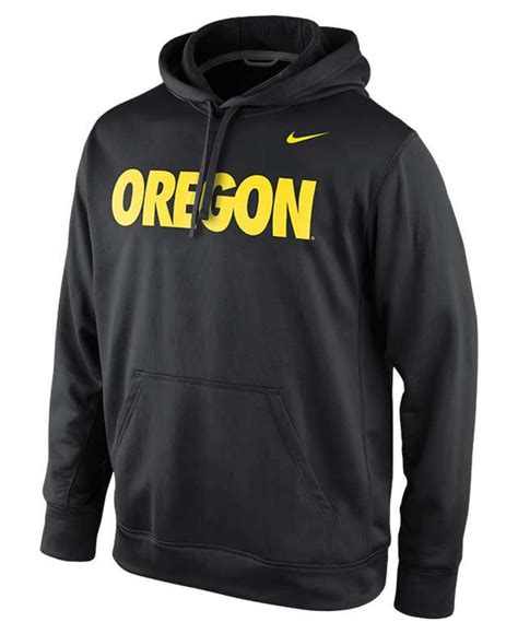 Nike Men'S Oregon Ducks Hoodie Sweatshirt in Black for Men - Lyst