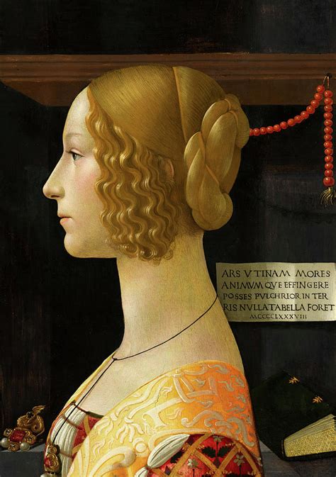 Portrait of Giovanna degli Albizzi, 1490 Painting by Domenico Ghirlandaio - Pixels