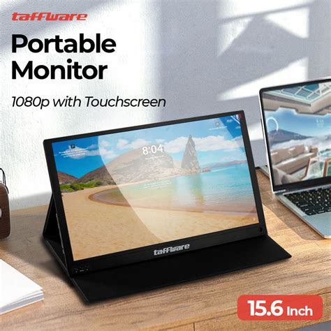 Taffware Portable Monitor FHD 15.6 Inch 1080p with Touchscreen - Black - JakartaNotebook.com