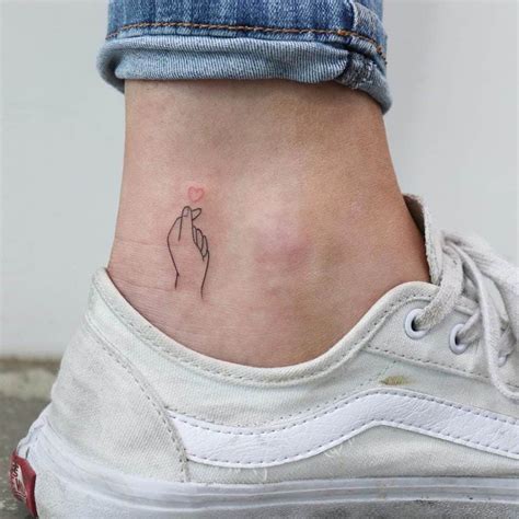 Discover 75+ small heart ankle tattoo - in.cdgdbentre