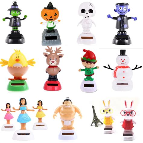 Hot 1PC Solar Powered Dancing Halloween Swinging Animated Bobble Dancer ...