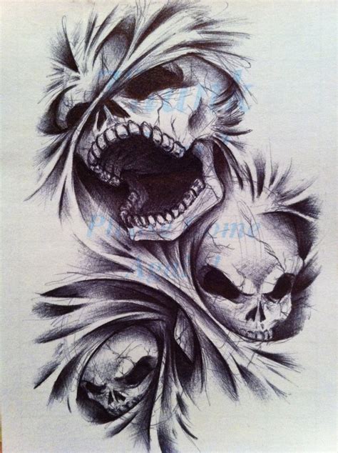 Evil Ghost Tattoo Designs