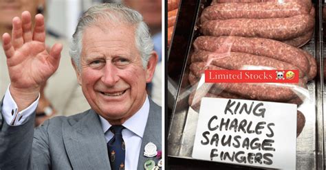 Butcher shop sells 'King Charles sausages' as it trolls new monarch over his swollen fingers | MEAWW