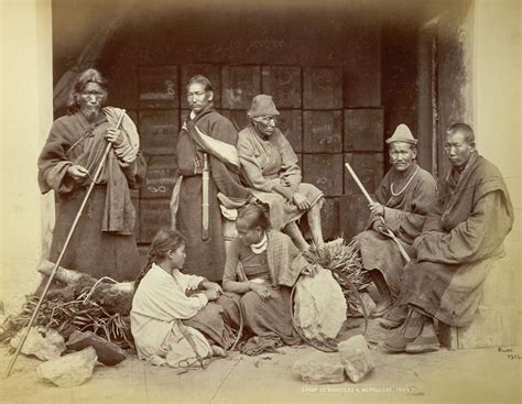 Nepali and Bhutia People - Darjeeling 1865 - Old Indian Photos ...