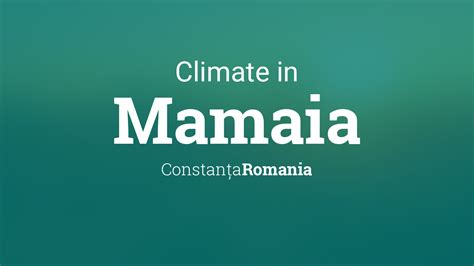 Climate & Weather Averages in Mamaia, Romania