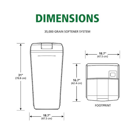 A.O. Smith 35,000 Grain Compact Water Softener 35000-Grain Water ...