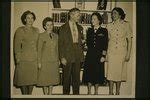 [Secretary of Defense James Forrestal (center) congratulates (l to r) Colonel Geraldine May ...