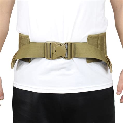 Outdoor Tactical Quick Release Molle webbing Padded Patrol Waist Belt | eBay