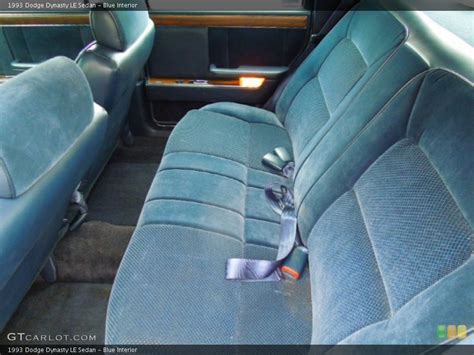 Blue Interior Rear Seat for the 1993 Dodge Dynasty LE Sedan #75384518 | GTCarLot.com