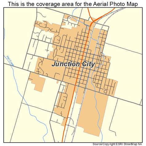 Aerial Photography Map of Junction City, OR Oregon