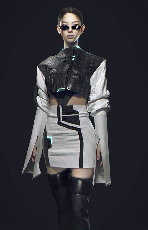 ArtStation - NEW323, Evgenia Petrova | Futuristic outfits, Cyberpunk ...