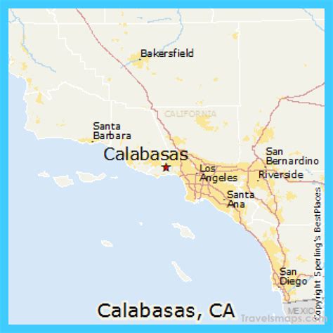 City Of Calabasas Map - TravelsMaps.Com