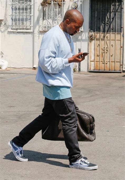 Spotted: Kanye West Rocks Bottega Veneta and Vans | Kanye west outfits ...