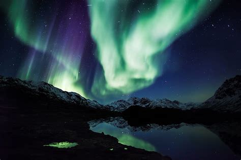 HD wallpaper: alaska, artic, aurora, boreale, borealis, landscape, lights | Wallpaper Flare