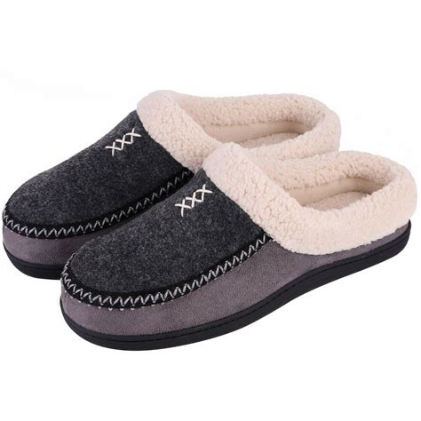 NOBLE - Mens Winter Indoor Outdoor Slippers Suede Lined Moccasin ...