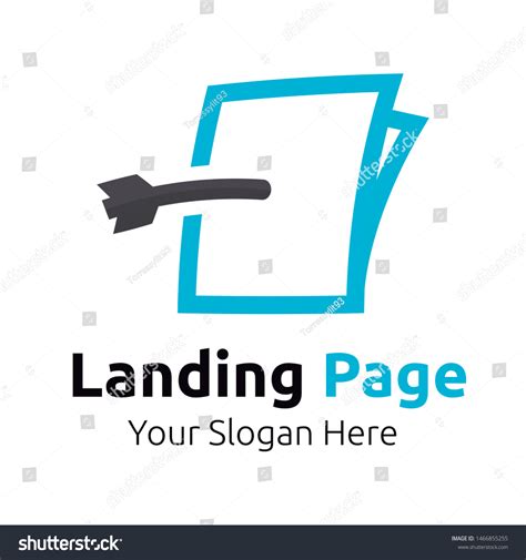 Website Landing Page Logo Icon Vector Stock Vector (Royalty Free) 1466855255 | Shutterstock