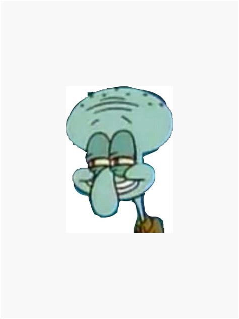 "squidward laughing meme" Sticker for Sale by oatmilk7 | Redbubble