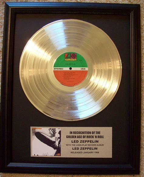 Led Zeppelin (First Album) Platinum Record