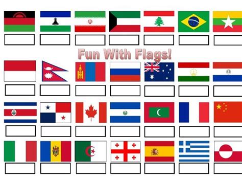 Fun with Flags - Quiz | Teaching Resources