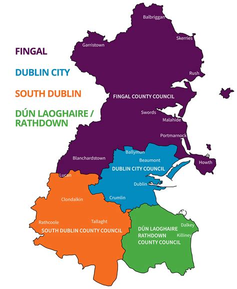 The four Dublin council areas - Dublin.ie