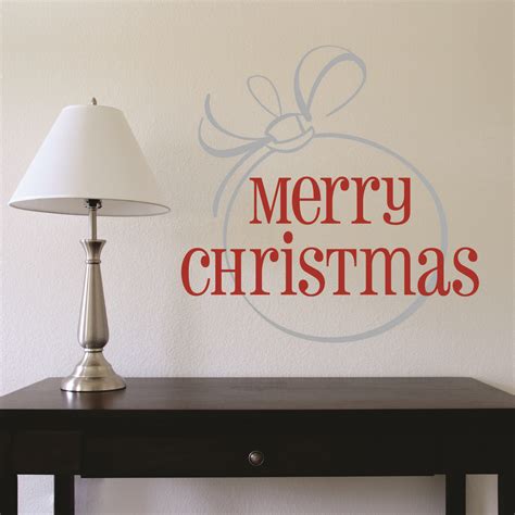 Merry Christmas Large Ornament Wall Quotes™ Decal | WallQuotes.com