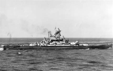 USS Alabama (BB-60) B Turret Trained aft to port by stephenbarlow in ...