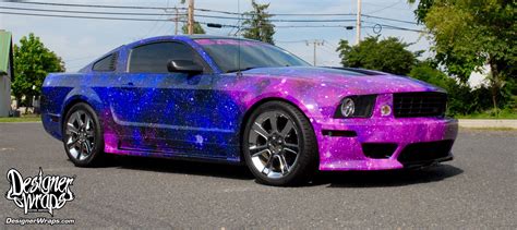 Custom Galaxy Saleen Ford Mustang Wrap