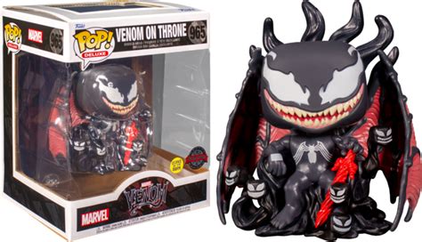 Funko Pop! Venom - Venom on Throne Glow in the Dark Deluxe #965 | The ...