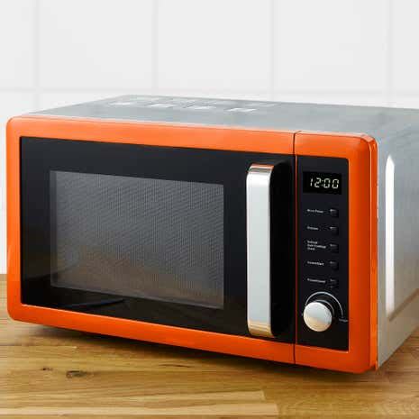 Spectrum 800W 20L Orange Microwave | Dunelm