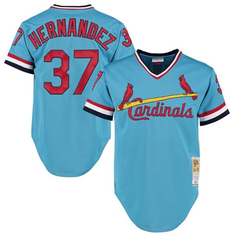 Mitchell & Ness 1979 Keith Hernandez St. Louis Cardinals Light Blue Authentic Throwback Jersey