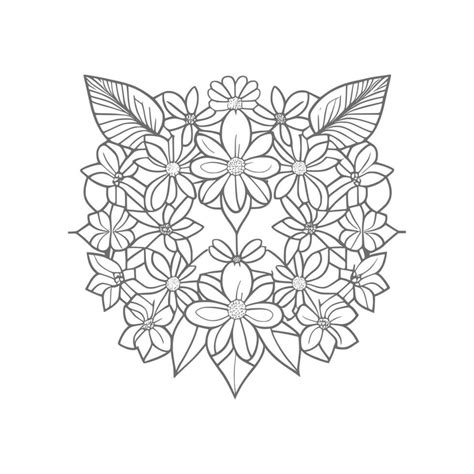 isolated daisy line art floral clipart Vector 24846516 Vector Art at ...